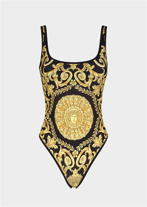 versace swimwear hibiscus|versace swimsuits for women.